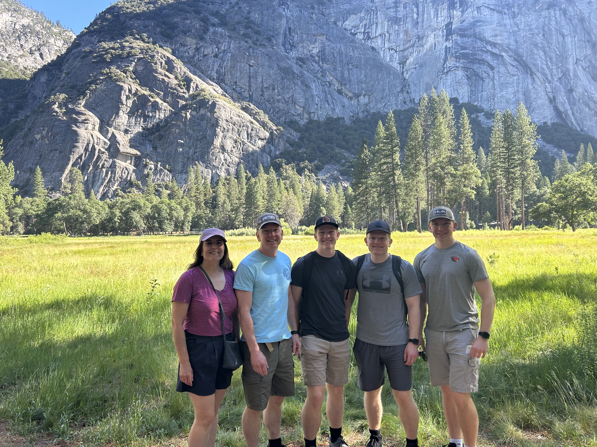 Yosemite Dr. Mikeska with his family in Yosemite National Park.