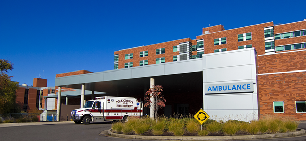 Salem Health ED ambulance bay