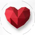 Astylizedpixellatedheartshape