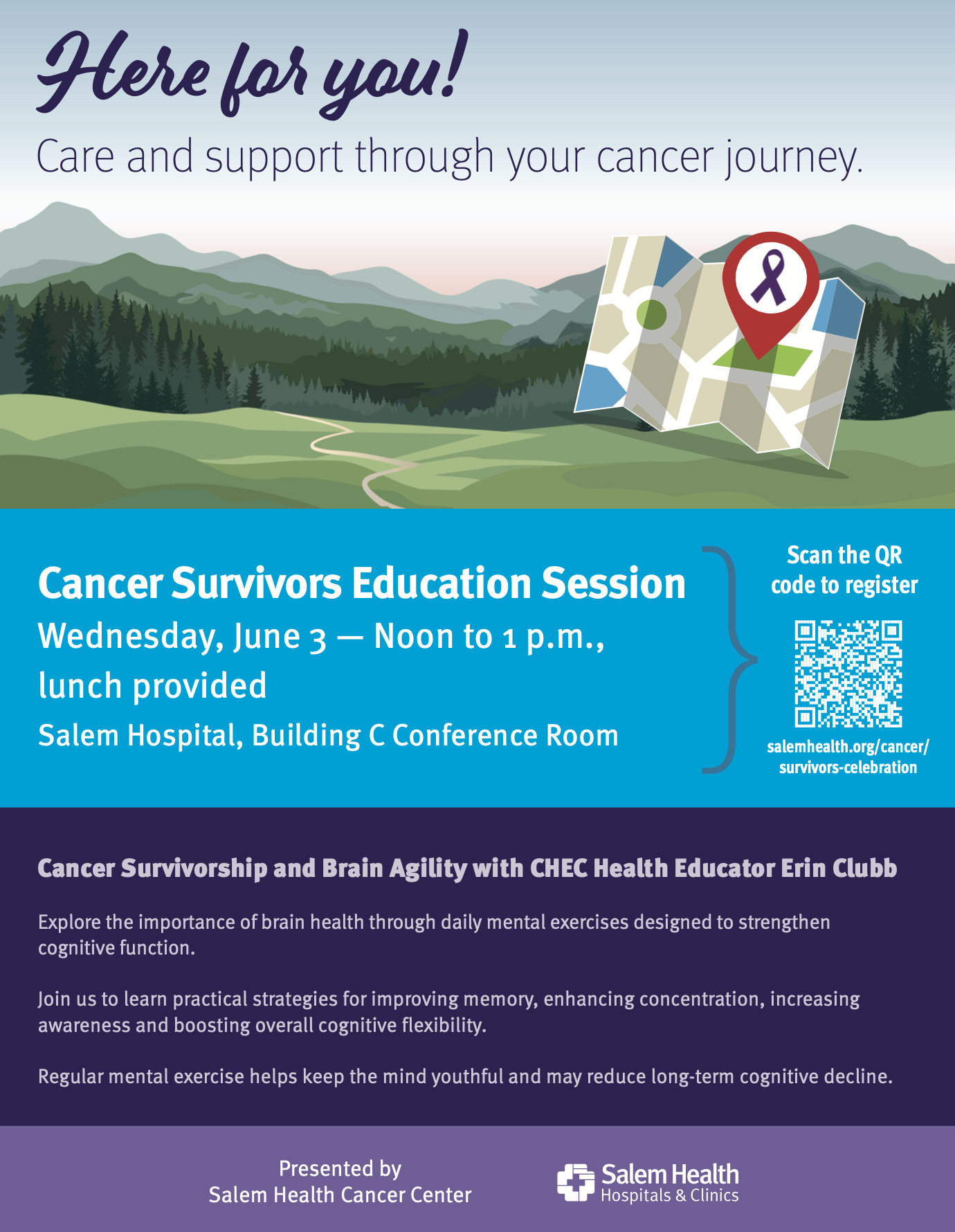 MulticoloredflyerpromotingJune3CancerSurvivorsEducationSession