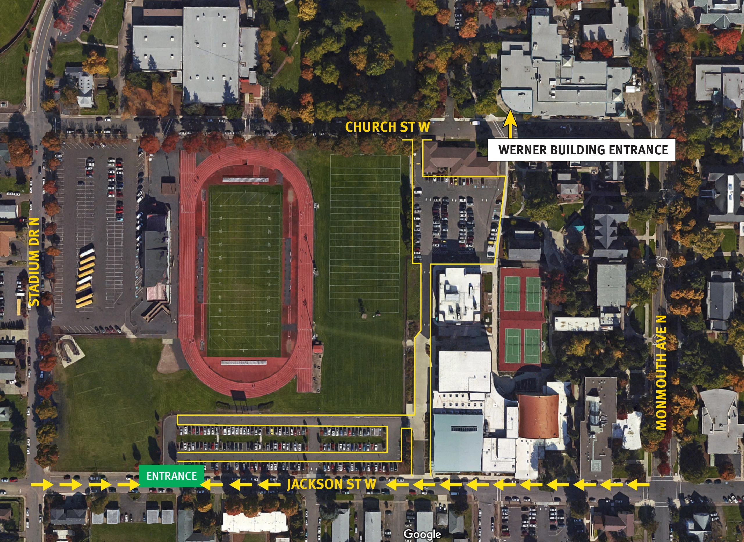 WOU clinic map