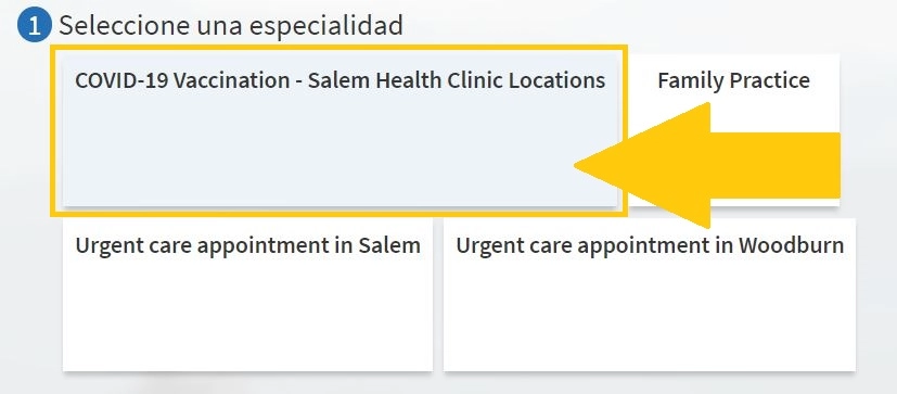 ShowswheretoclickinMyCharttoscheduleaCOVIDshotinSpanish