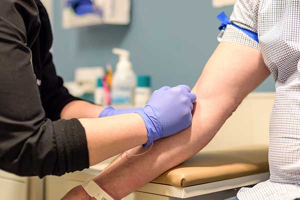 Labdraw with patient