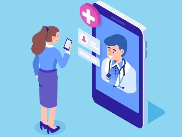 Womandoingavideovisitwithaprovider