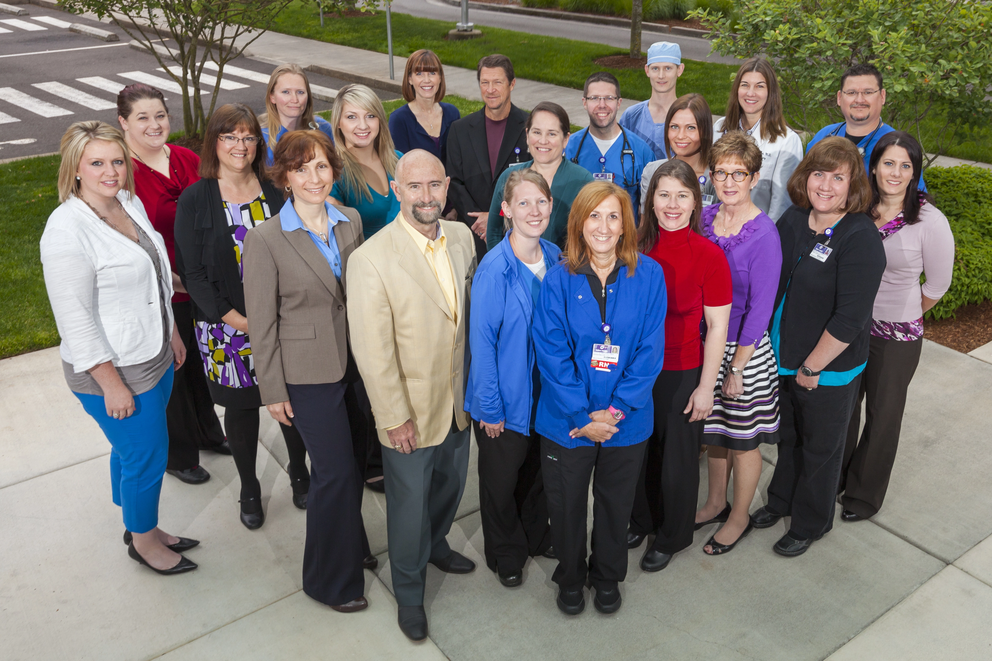 Group photo of the staff of the Salem Health Spine Center.