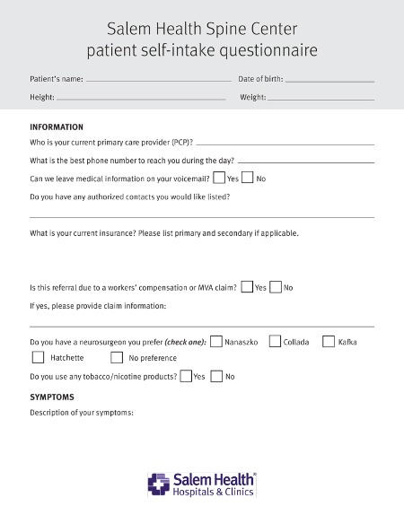 Patientintakeform