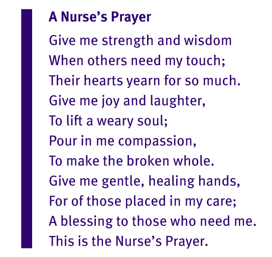 A nurses prayer