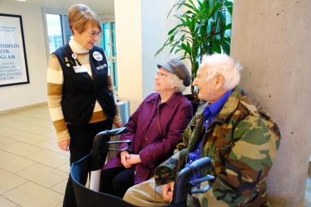 Volunteergreetingpatients