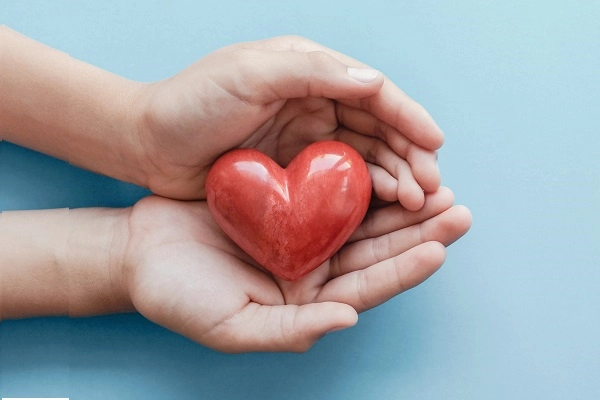 AdobeStock_456612400_6x4 Two hands holding a ceramic heart.
