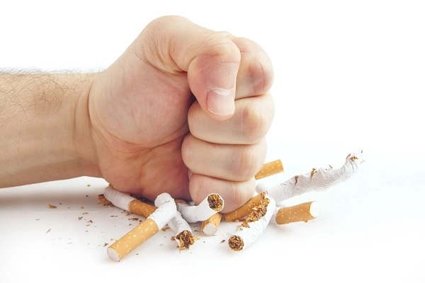Freedom from smoking Fist crushing cigs