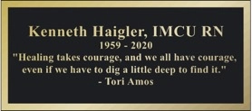 Ken Haigler memorial plaque