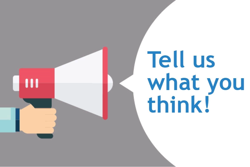 CartoonofamegaphonesayingTellUsWhatYouThink