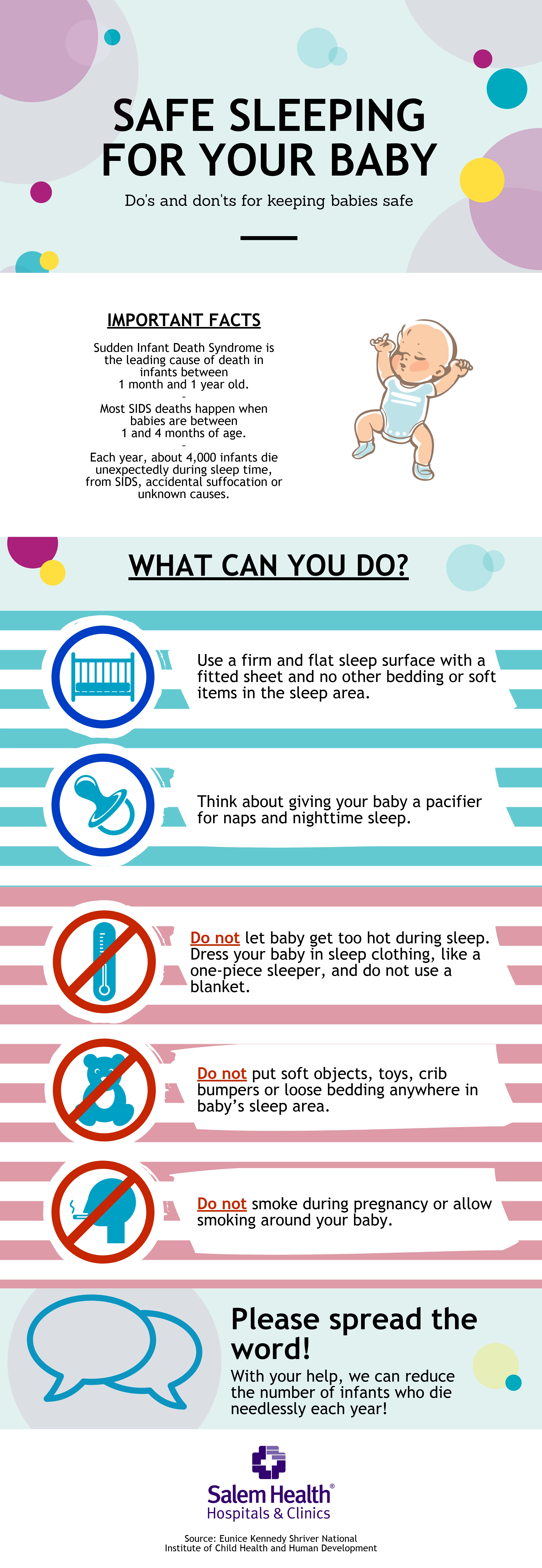 Infographicshowingtipsforsafeinfantsleep