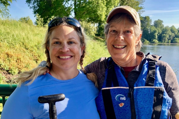 Unsinkables 02 Photo of team founders Julie B (left) and Patty S (right)