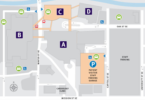 Bariatric parking map