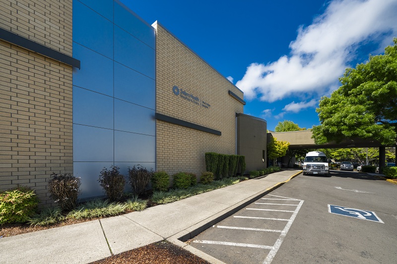 Exterior view of West Valley Hospital, Dallas, Oregon, in 2024.